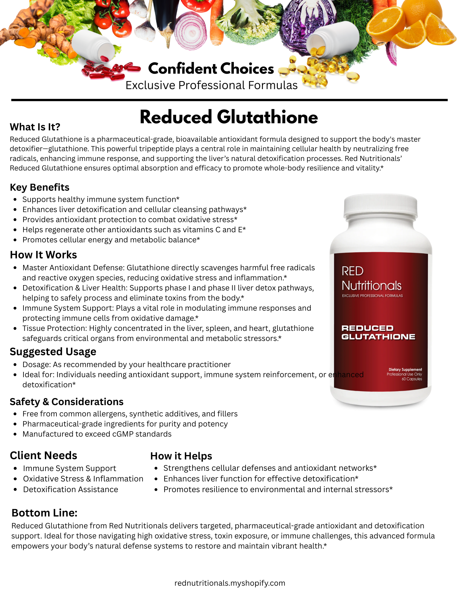 Reduced Glutathione REDNutritionals Reduced Glutathione REDNutritionals